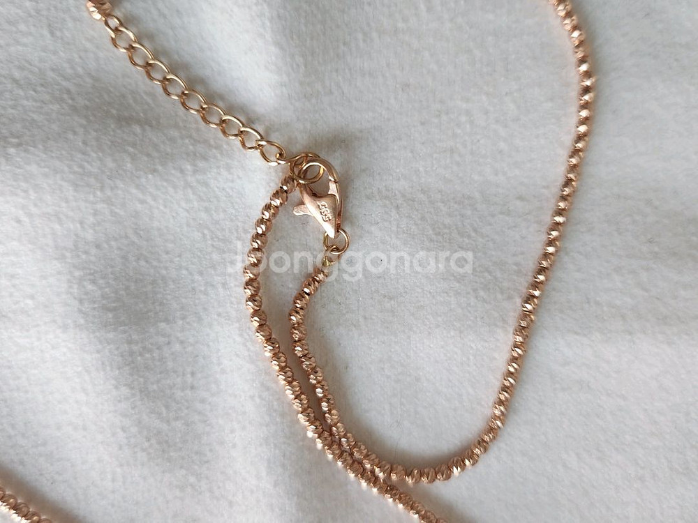 14k핑크골드목걸이(가격할인)--4