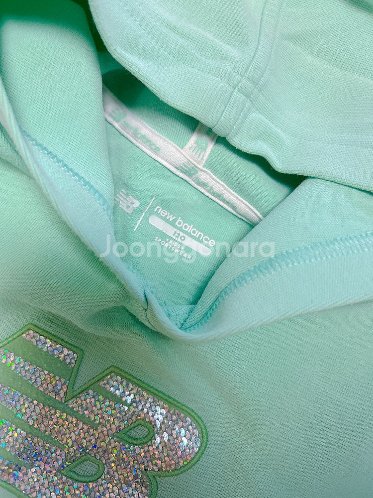 뉴발란스키즈 후드레깅스 셋업 120사이즈--2