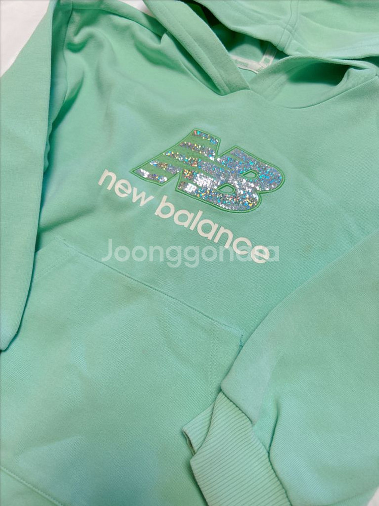 뉴발란스키즈 후드레깅스 셋업 120사이즈--1