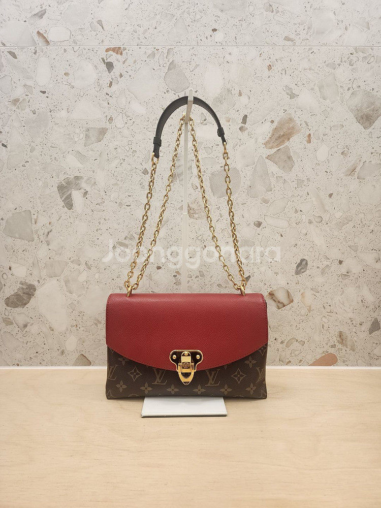 루이비통 M43713 모노그램 생플라시드 체인 숄더백--0