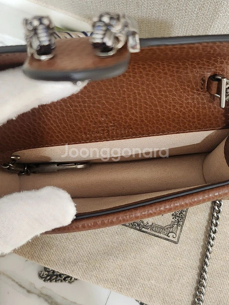 구찌 디오니소스 데님 체인 크로스백--2