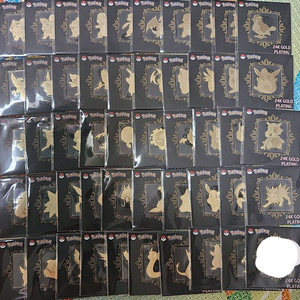 포켓몬 금박 띠부씰 49종 판매(뮤X)