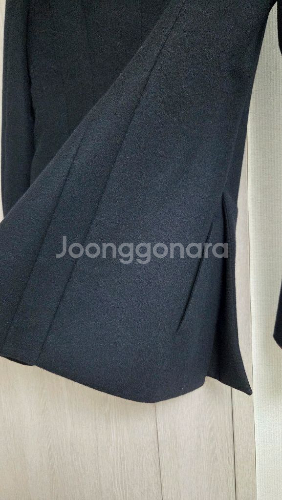 SJ 테일러드카라 울재킷 44 한섬 타임 마인 시스템--4