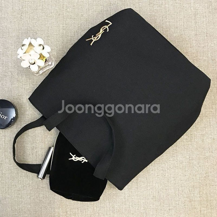 지퍼 캔버스백 +파우치 세트--0