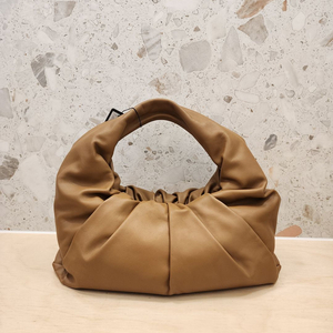 보테가베네타 610524 셔링 브라운 토트 파우치 백