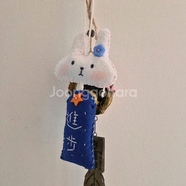 토끼 부적 부직포 키링 / 악세사리 / 소품--0