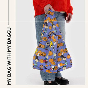 바쿠 스누피 펌킨 에코백 장바구니