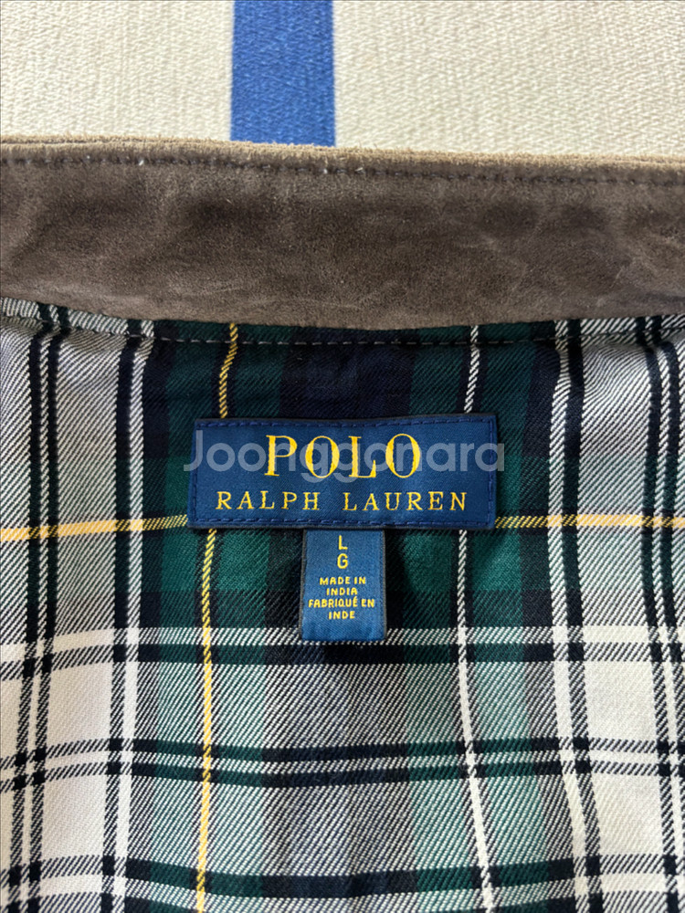 폴로 스웨이드 자켓 랄프로렌 카페레이서 가죽 점퍼--3