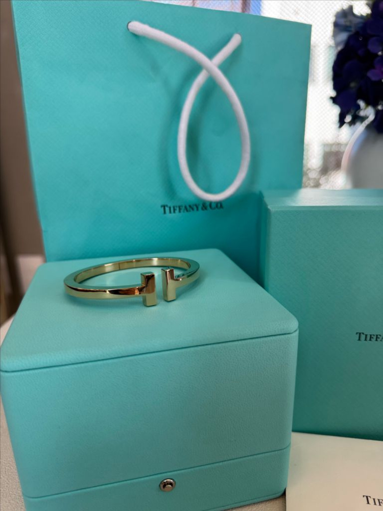 티파니T스퀘어 팔찌 라지 이미지