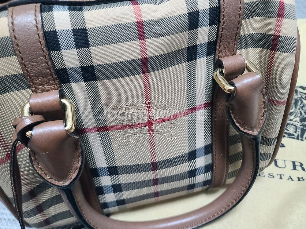 버버리 스몰 토트백 볼링백 크로스백--8