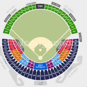 한국시리즈 3차전 잠실 응원전 네이비 2연석