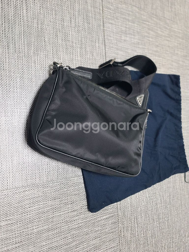 프라다 리나일론 파우치 숄더백 크로스백 2vh113크롬--4