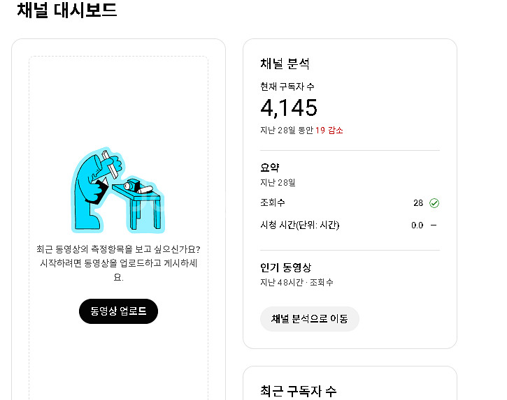 구독자 4145 채널 판매합니다(노수창)--0