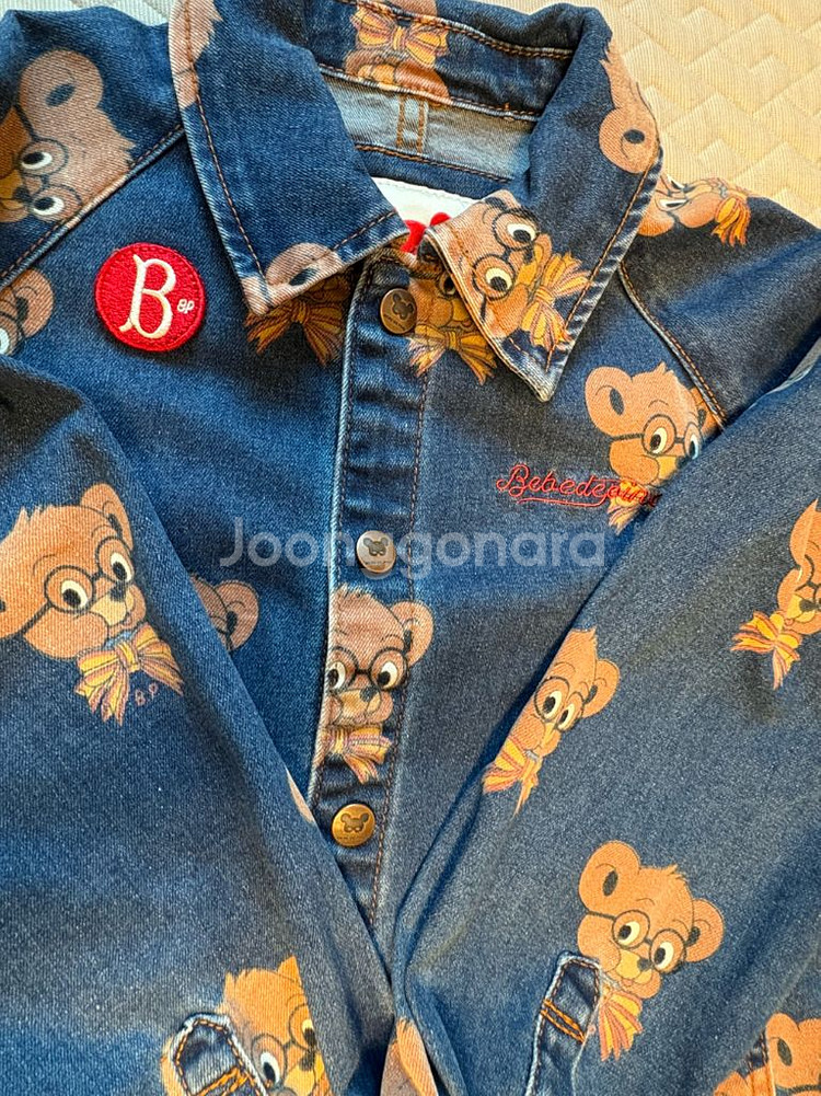 24fw 베베드피노 올오버레이시 데님 세트 130--3