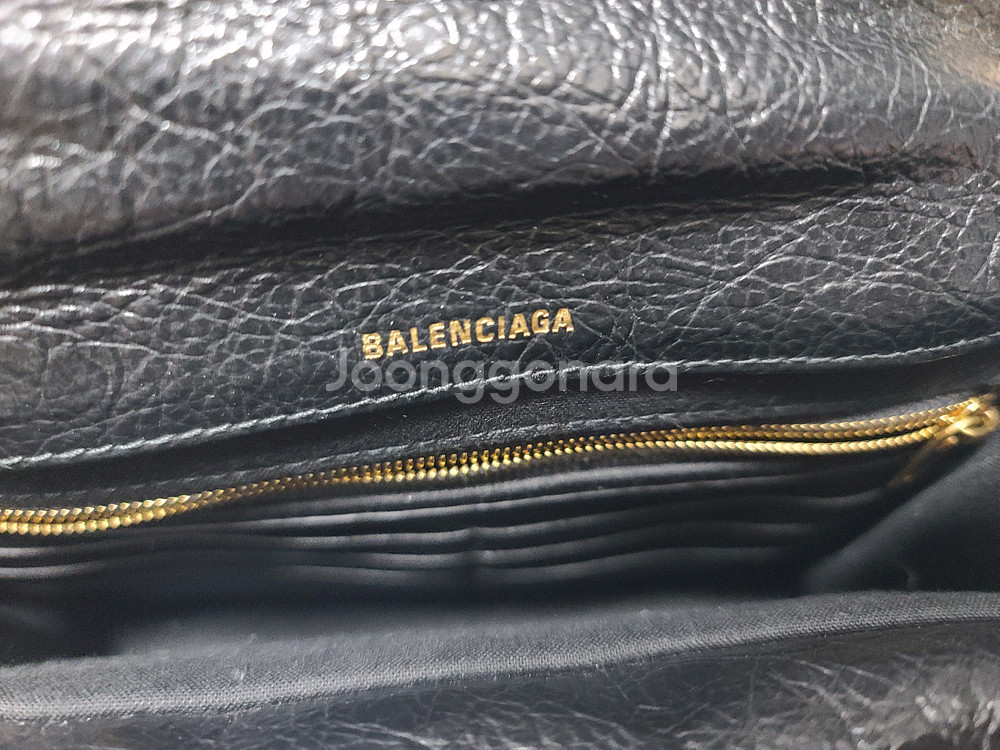 발렌시아가 모나코 미니 블랙 금장 숄더백 크로스 체인백--5