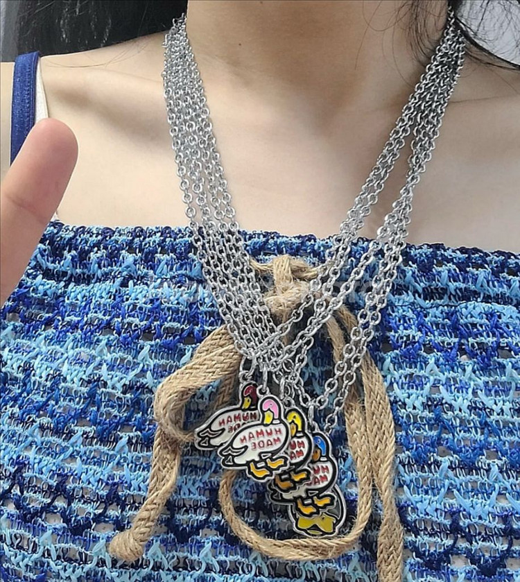 휴먼메이드 목걸이 키링--7