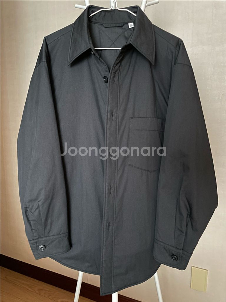 급처!유니클로U 패디드 셔츠 자켓 퀼팅--0