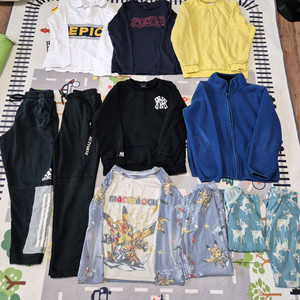 남아의류 140사이즈 티셔츠 바지 포켓몬내의 후리스등