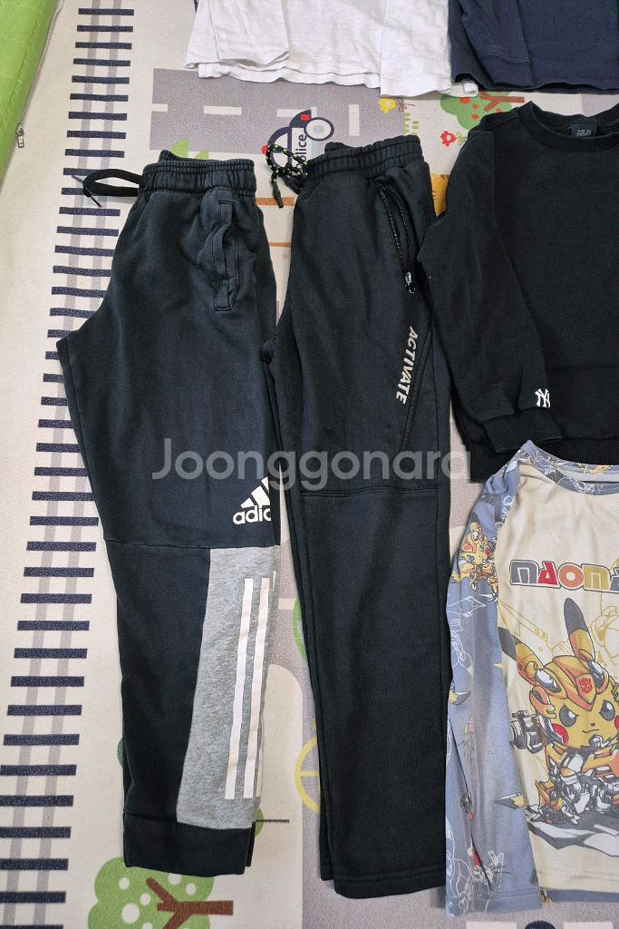 남아의류 140사이즈 티셔츠 바지 포켓몬내의 후리스등--3