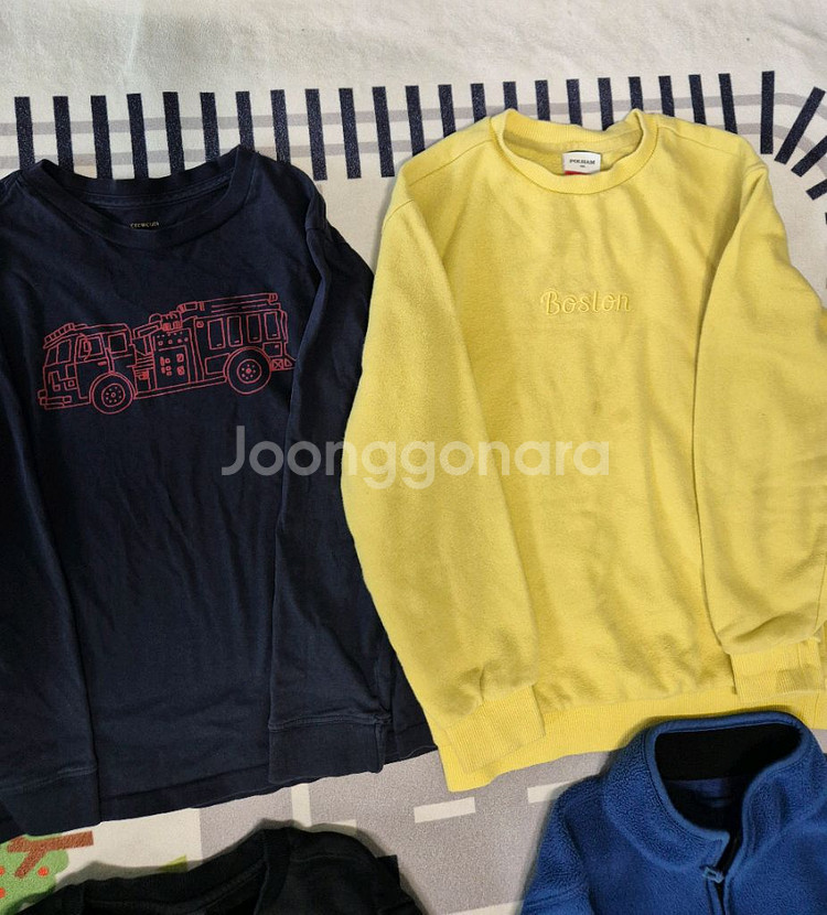 남아의류 140사이즈 티셔츠 바지 포켓몬내의 후리스등--2