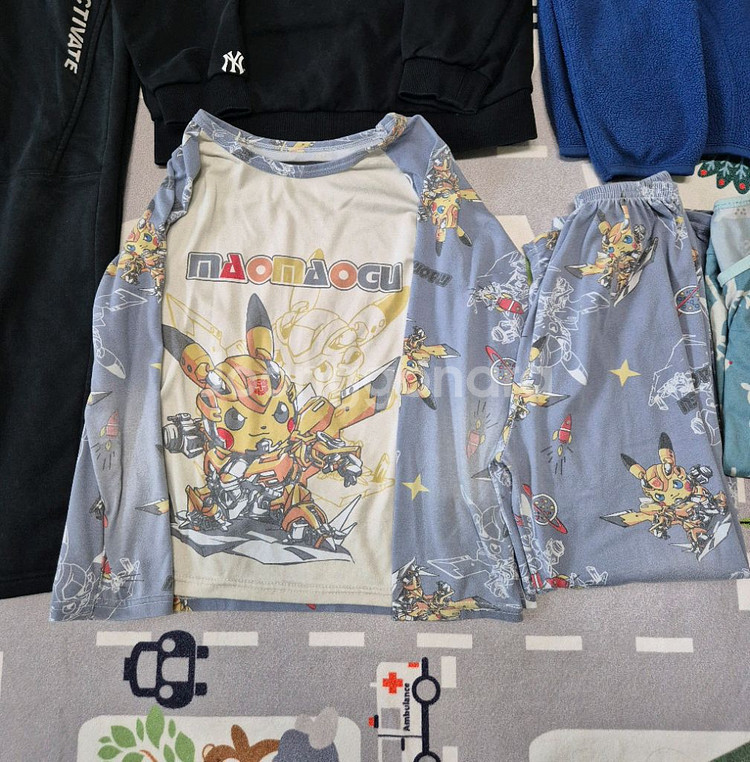 남아의류 140사이즈 티셔츠 바지 포켓몬내의 후리스등--7