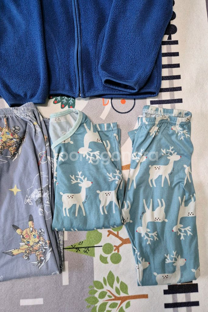 남아의류 140사이즈 티셔츠 바지 포켓몬내의 후리스등--8