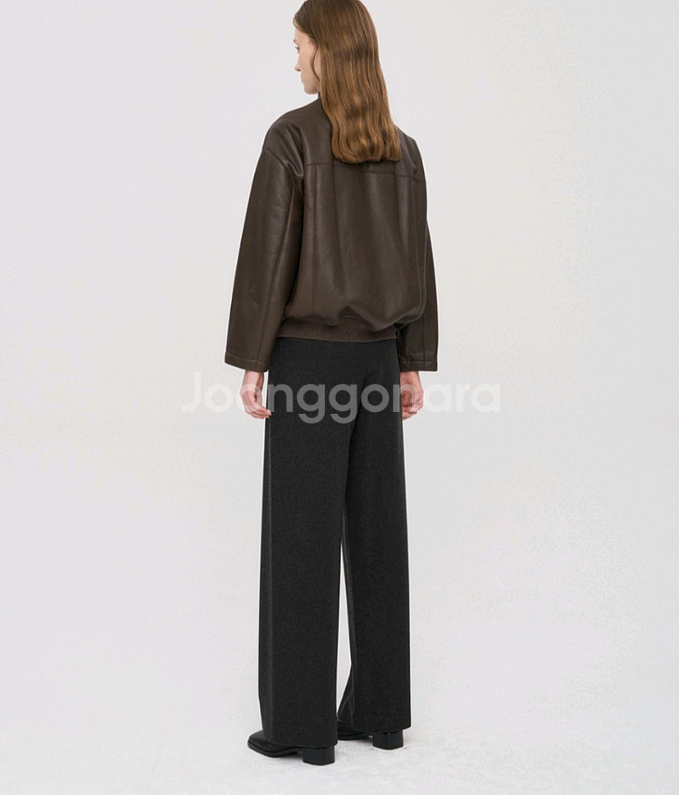 (미착용 새상품!)더캐시미어 캐시미어 블렌드 핀턱 와이--10