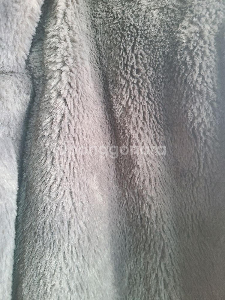 인조 회색 털 코트--3