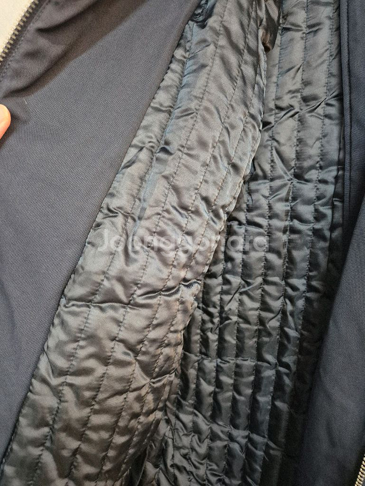 a.t. corner 롱 네이비 누빔점퍼--15