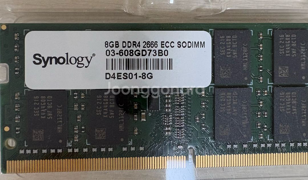 시놀로지 DDR4 8GB 2666 램 ECC--0