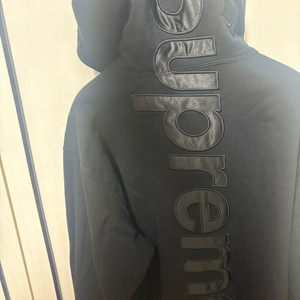 슈프림 사틴 아플리케 후드 L사이즈