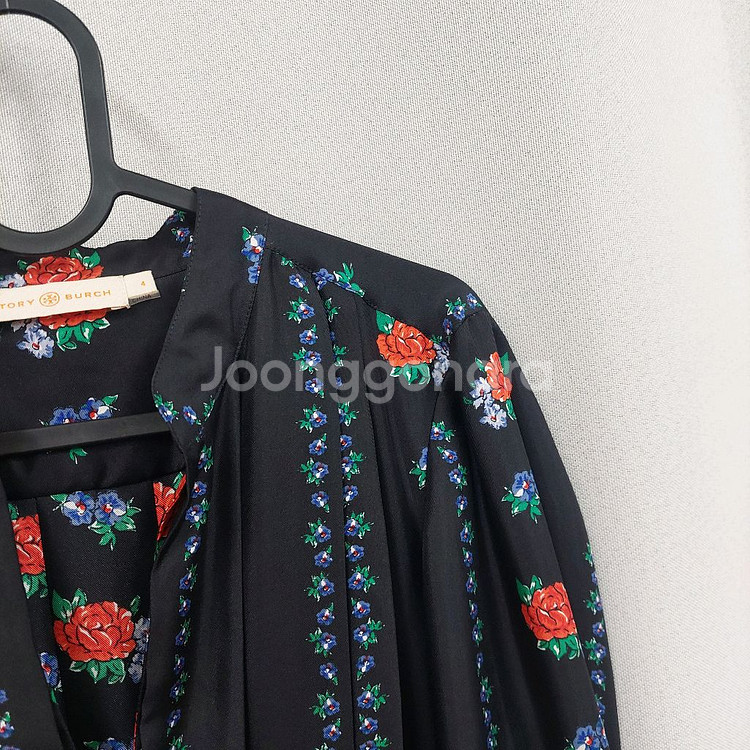 토리버치 플라워 실크 롱원피스--2