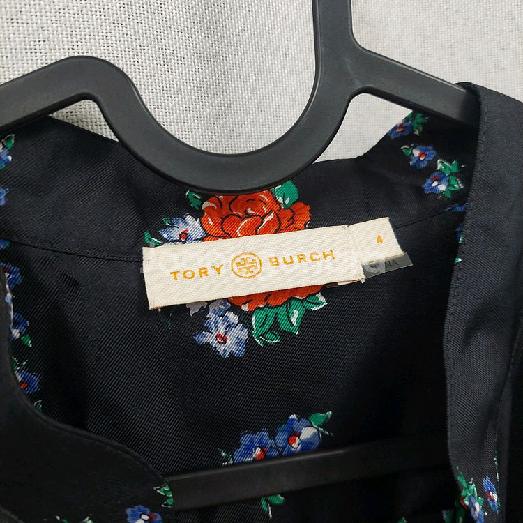 토리버치 플라워 실크 롱원피스--1