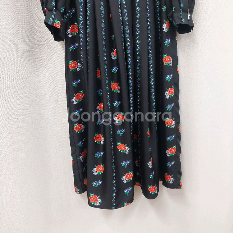 토리버치 플라워 실크 롱원피스--5