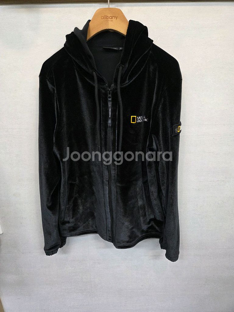 내셔널지오그래픽 벨루어 벨벳 후드집업 s--0