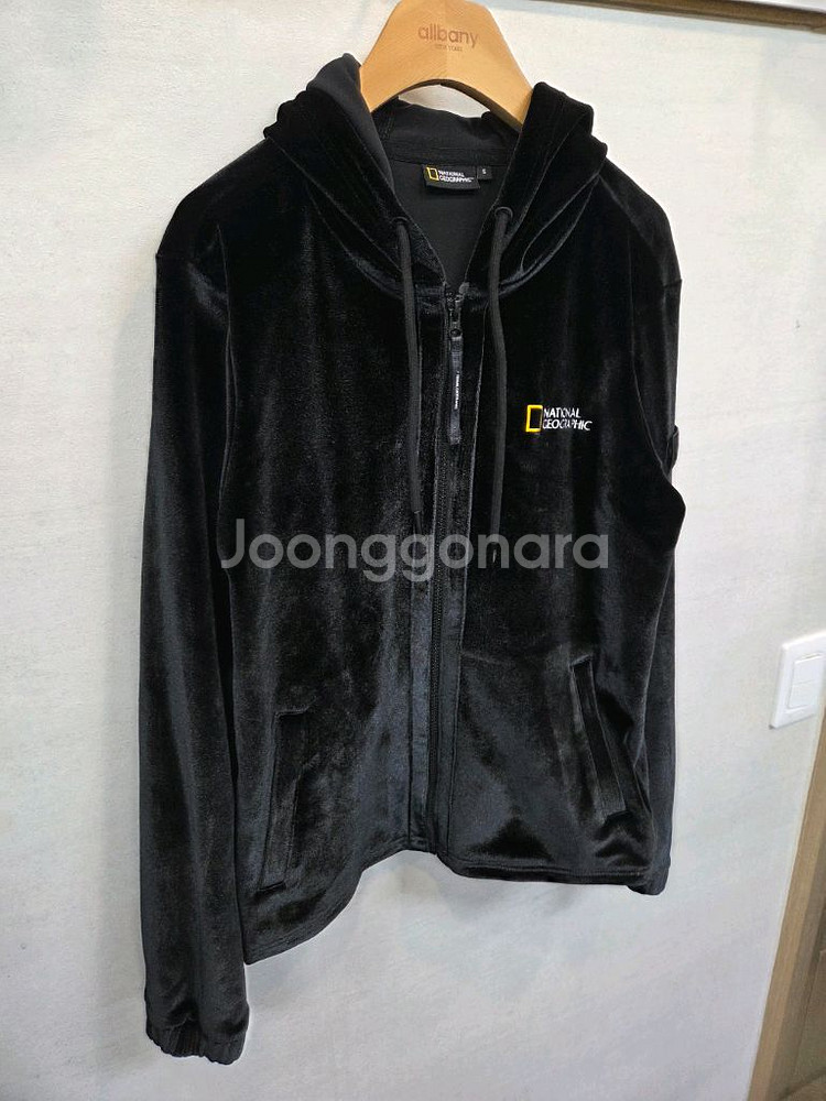 내셔널지오그래픽 벨루어 벨벳 후드집업 s--4
