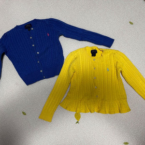 랄프로렌 여아 가디건 2벌 일괄(5,6사이즈)+나눔2벌