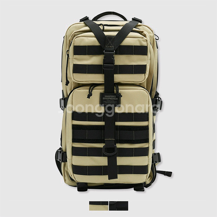 스파오 맥포스 콜라보 슈퍼팔콘 카키 백팩--0