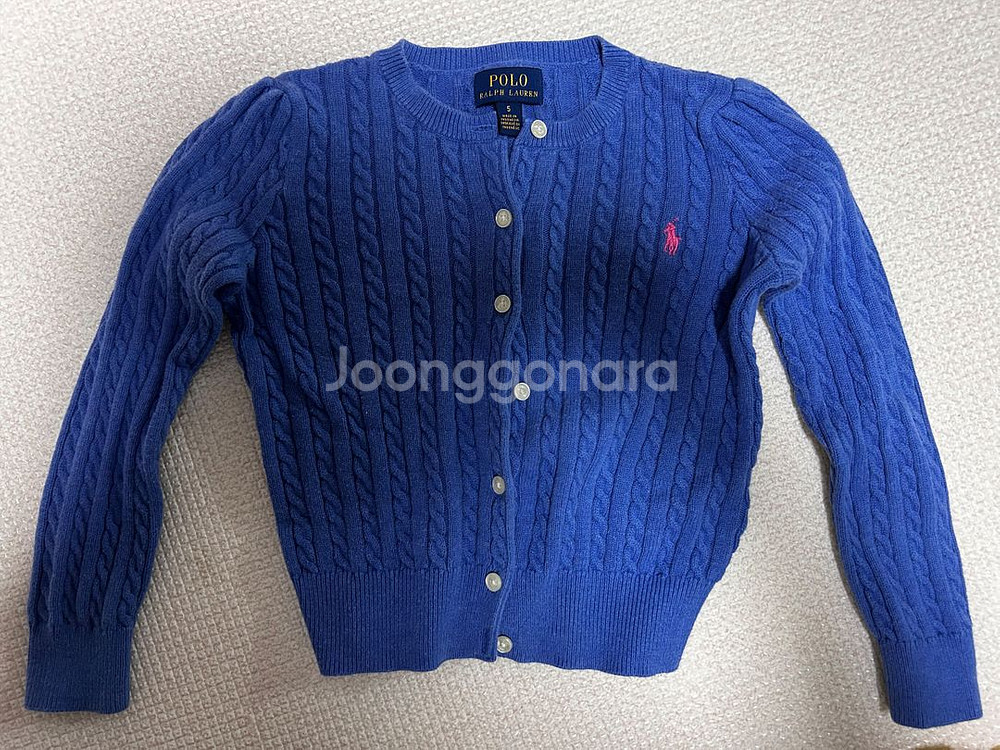 랄프로렌 여아 가디건 2벌 일괄(5,6사이즈)+나눔2벌--2