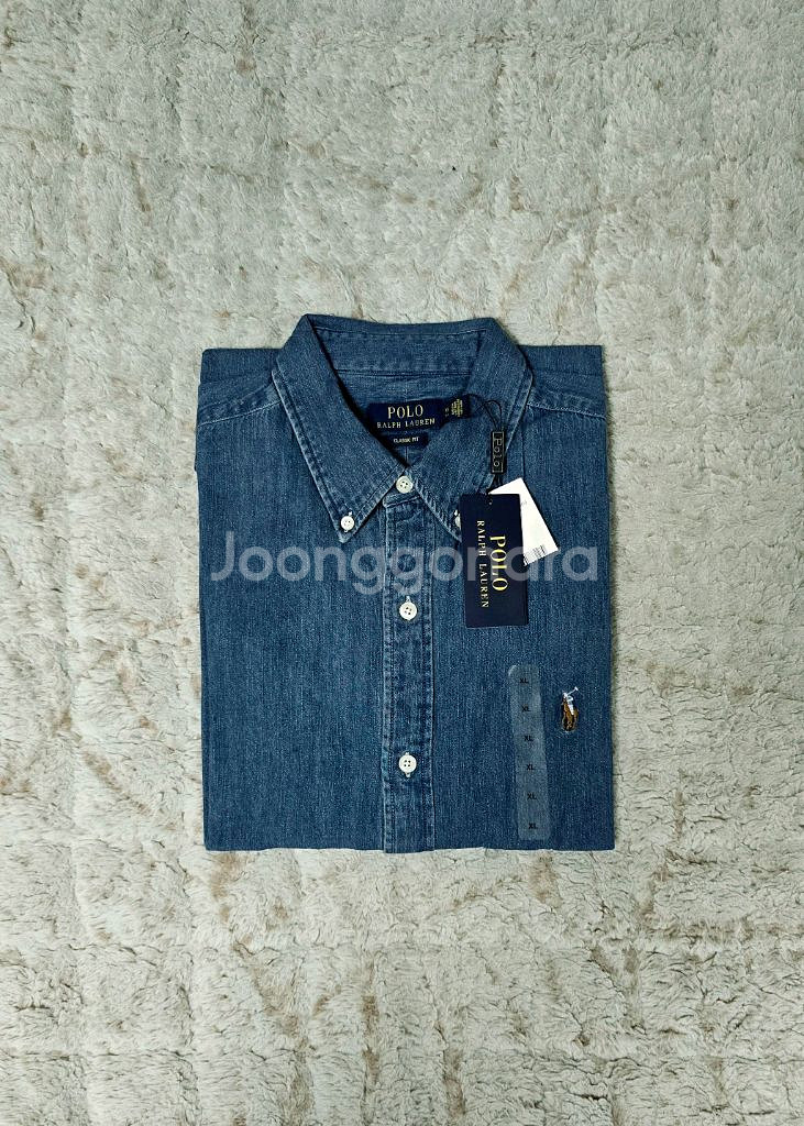 폴로 랄프로렌 중청 데님셔츠 클래식핏 XL사이즈 새제품--0