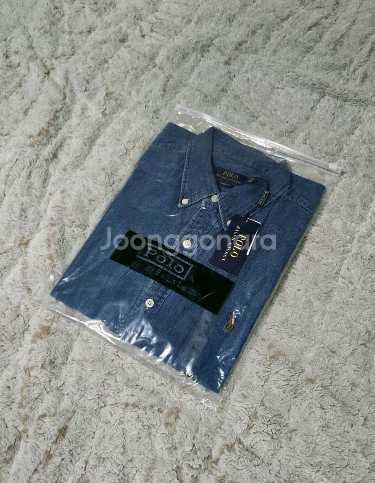 폴로 랄프로렌 중청 데님셔츠 클래식핏 XL사이즈 새제품--2