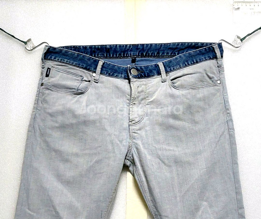 알마니 남성청바지32*스판 데님팬츠*연청--1