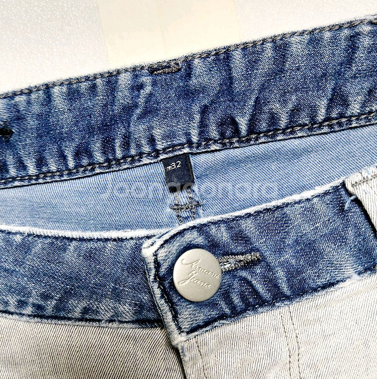 알마니 남성청바지32*스판 데님팬츠*연청--2