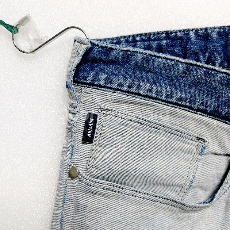 알마니 남성청바지32*스판 데님팬츠*연청--3
