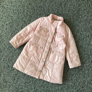 버버리 키즈 여아 롱자켓 110