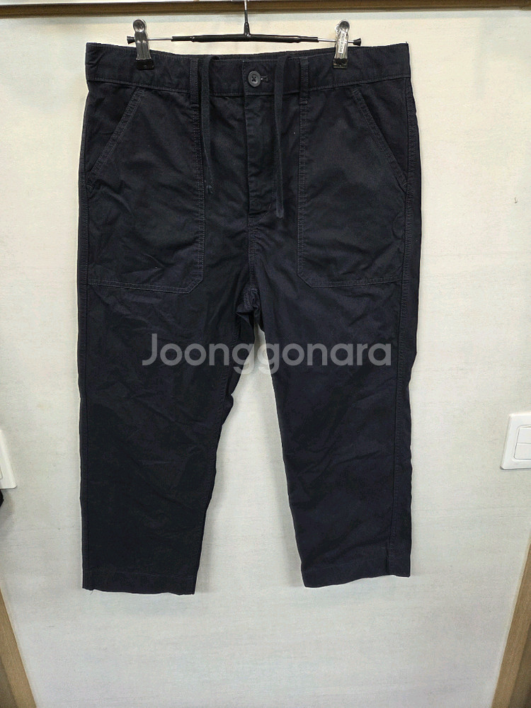 유니클로 퍼티그 코튼 팬츠 다크네이비 m--0