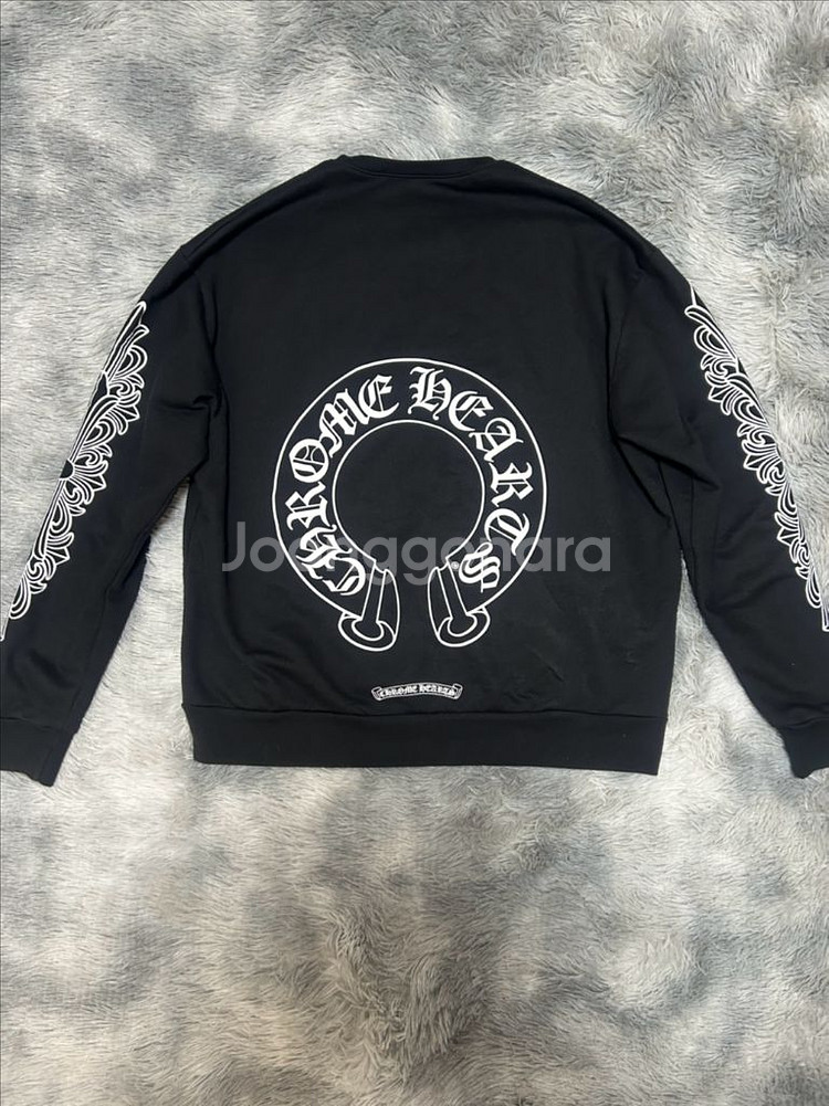 [크림구매] 크롬하츠 홀스슈 로고 맨투맨 블랙 S--0