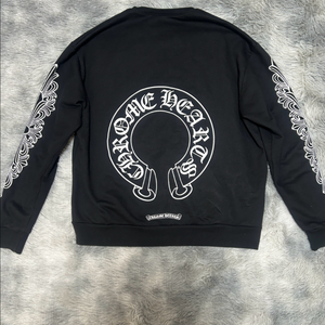 [크림구매] 크롬하츠 홀스슈 로고 맨투맨 블랙 S