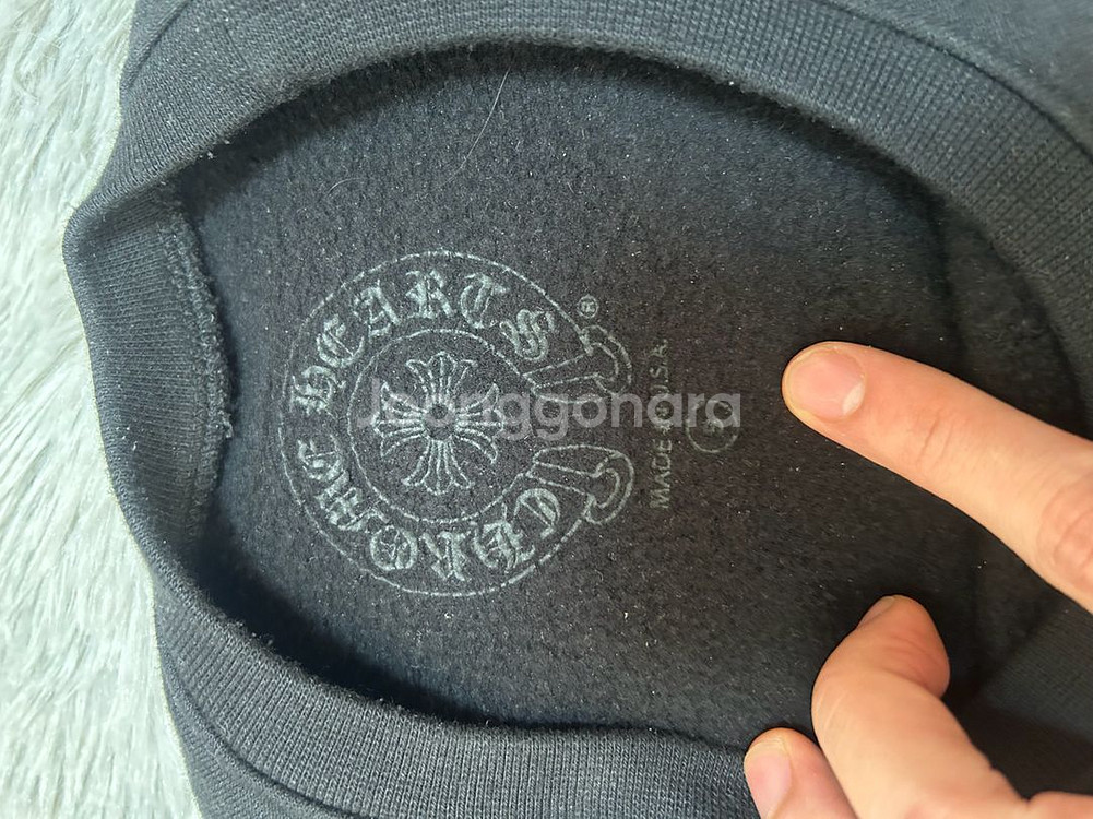 [크림구매] 크롬하츠 홀스슈 로고 맨투맨 블랙 S--6