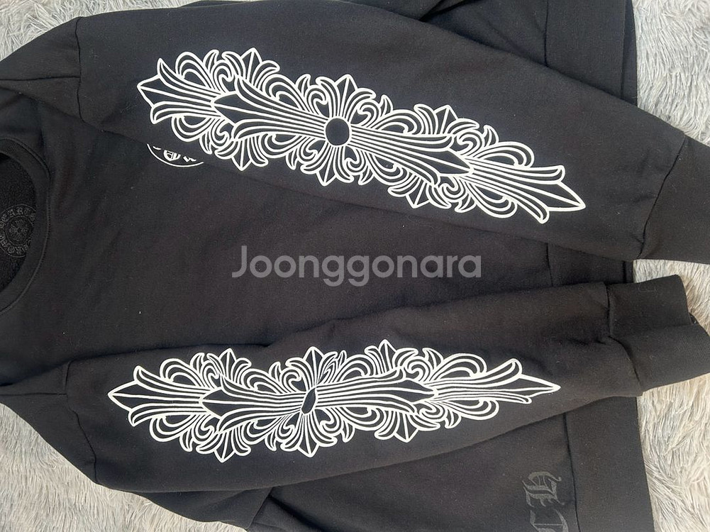 [크림구매] 크롬하츠 홀스슈 로고 맨투맨 블랙 S--5